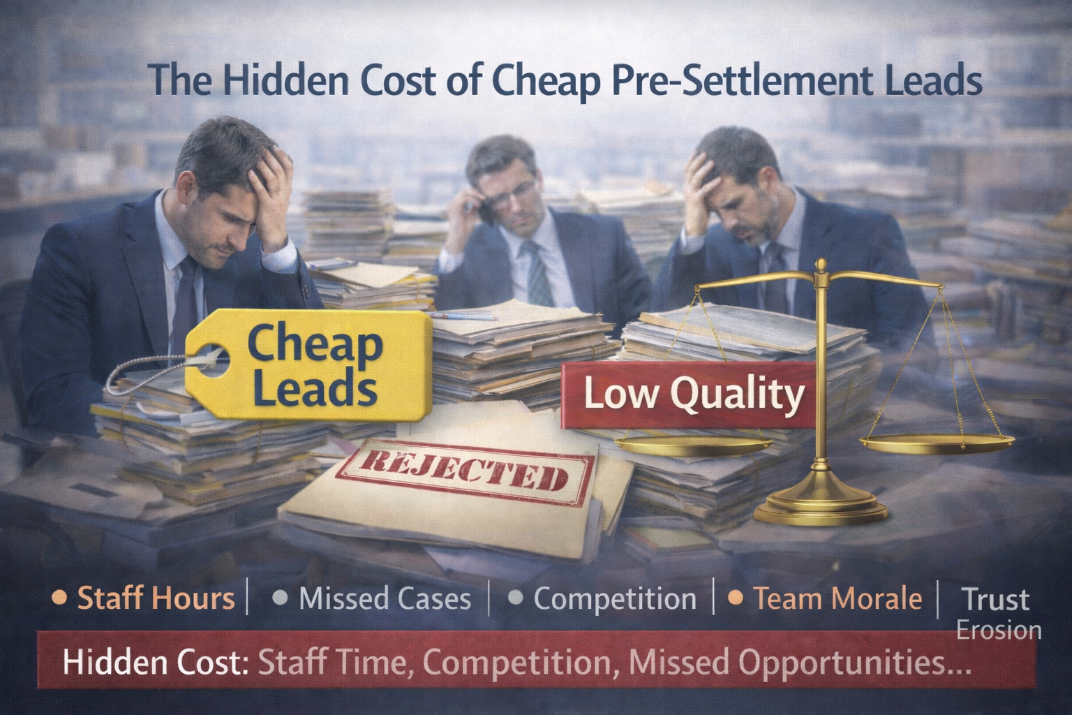The Hidden Cost of Cheap Pre-Settlement Leads